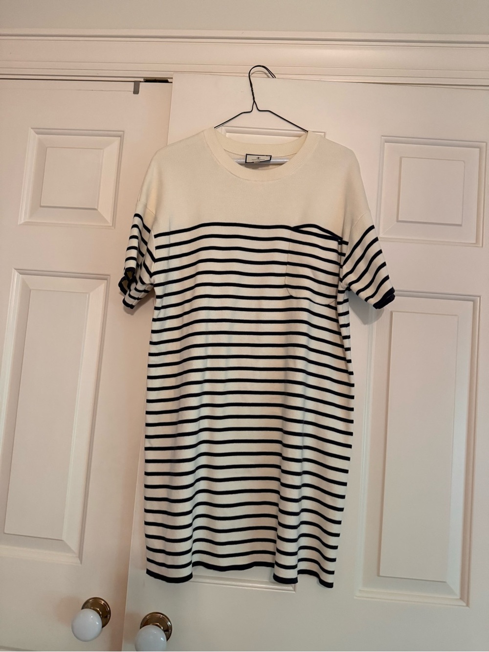 NWOT TUCKERNUCK NAVY AND WHITE STRIPED DRESS SIZE S